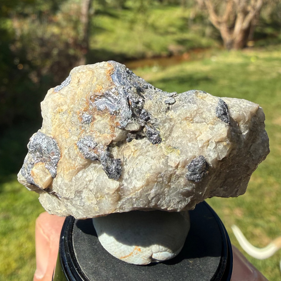 Molybdenite from Kingsgate, NSW, view 2 of 4