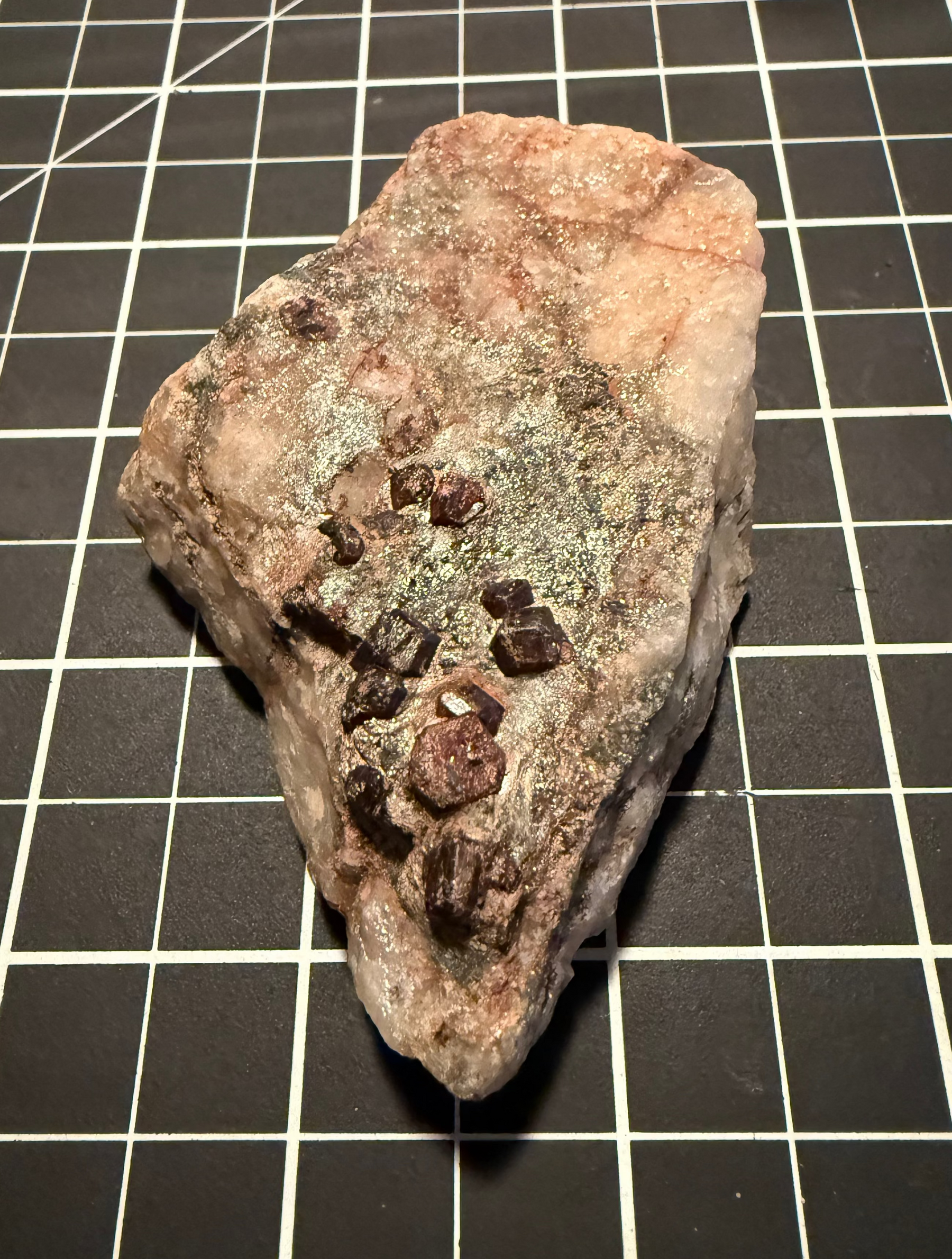 Garnet on matrix from White Well, Western Australia, view 2 of 2