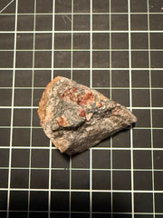 Spessartine garnet in galena from Broken Hill, NSW, view 3 of 3